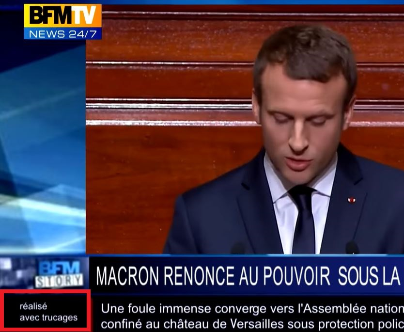 Ce "direct" de BFMTV sur la démission d’Emmanuel Macron est un montage