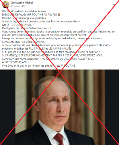 Non Vladimir Poutine N A Pas Accuse L Occident De Plans Sataniques De Reduction De La Population Factuel Non Vladimir Poutine N A Pas Accuse L Occident De Plans Sataniques De Reduction De La Population Factuel