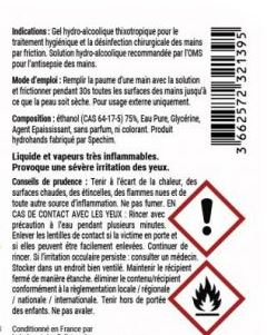 Un gel hydroalcoolique oublié dans l'habitacle d'une voiture en