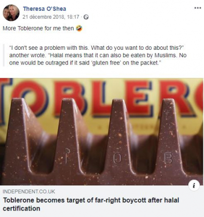 A savoir avant Noël : Toblerone est désormais un chocolat certifié halal