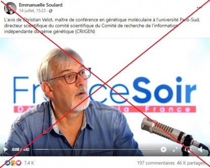 les vaccins qui laissent la voie libre aux variants attention aux erreurs contenues dans cette video de christian velot factuel