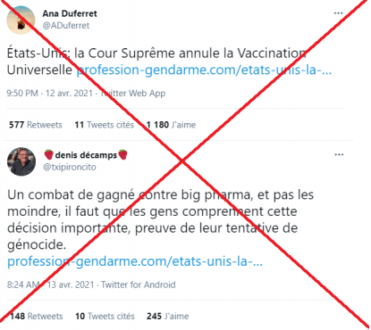 Non La Cour Supreme Americaine N A Pas Recemment Remis En Cause L Obligation Vaccinale Factuel Non La Cour Supreme Americaine N A Pas Recemment Remis En Cause L Obligation Vaccinale Factuel
