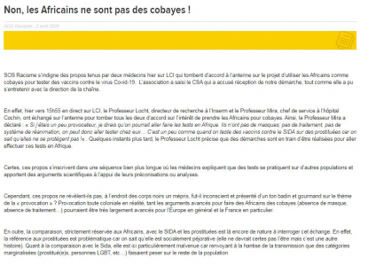 Le Coronavirus Les Tests De Vaccins Et L Afrique Ou En Est On Factuel