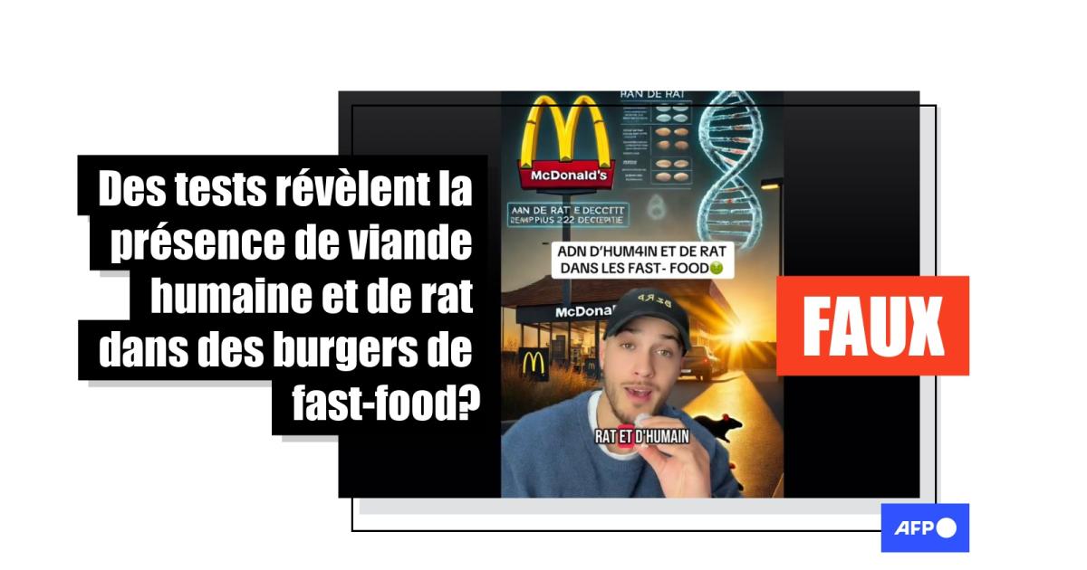 Attention, ces tests ne montrent pas la présence de viande humaine et